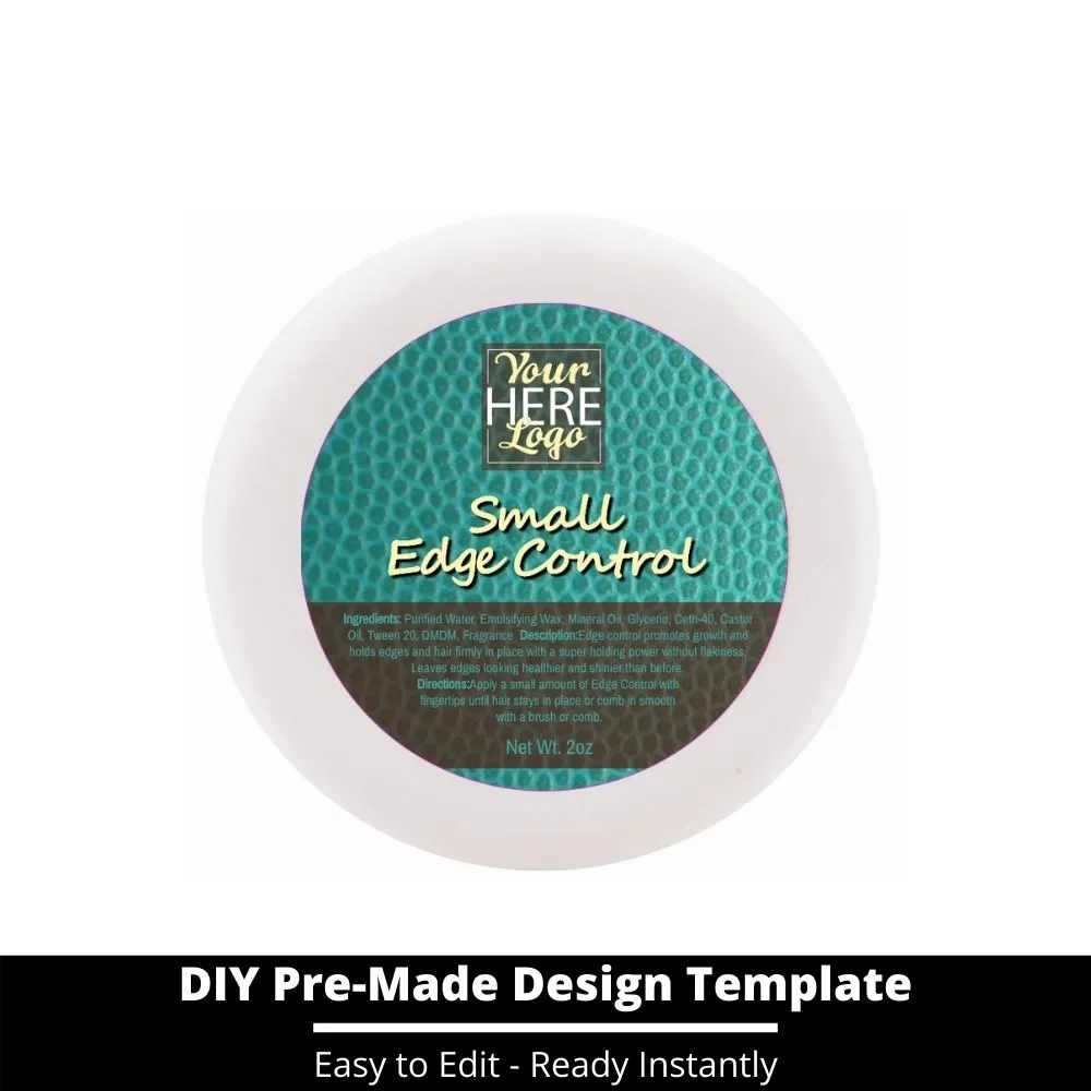 Small Edge Control Top Label Template 163