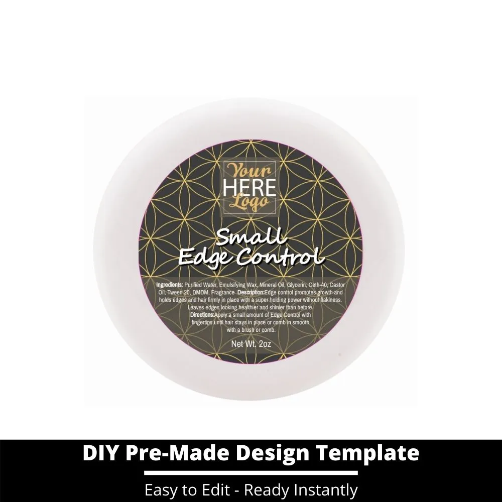 Small Edge Control Top Label Template 175
