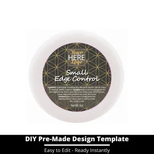 Small Edge Control Top Label Template 175
