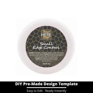 Small Edge Control Top Label Template 178