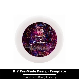 Small Edge Control Top Label Template 20