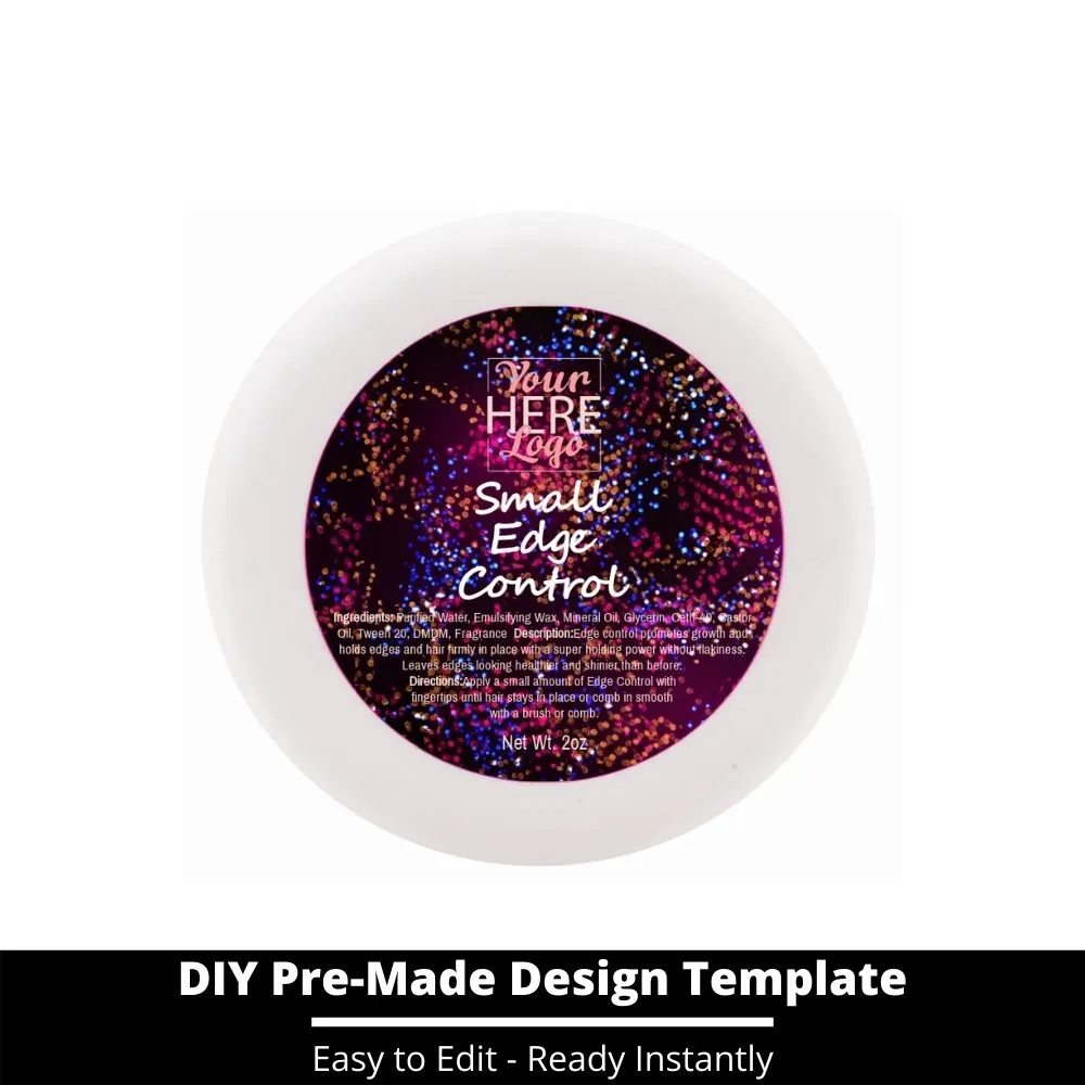 Small Edge Control Top Label Template 20