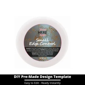 Small Edge Control Top Label Template 26