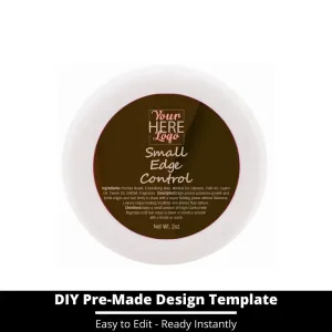 Small Edge Control Top Label Template 37