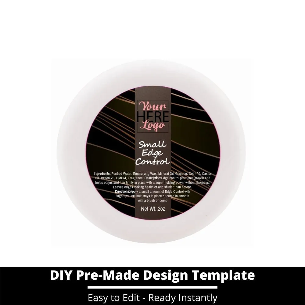 Small Edge Control Top Label Template 38