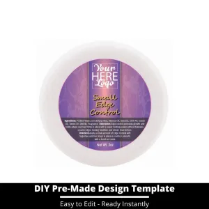 Small Edge Control Top Label Template 44