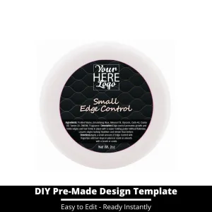 Small Edge Control Top Label Template 51