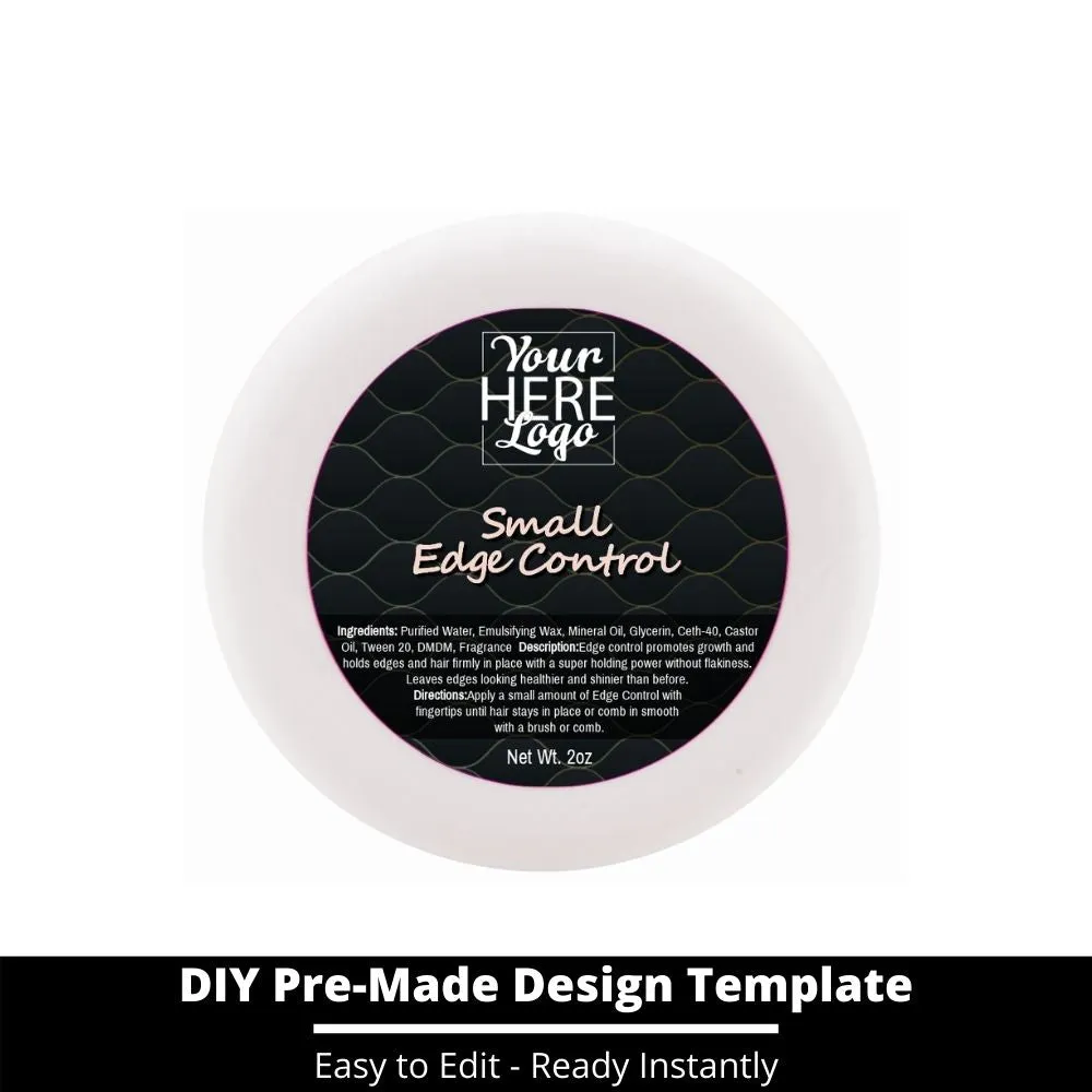 Small Edge Control Top Label Template 51