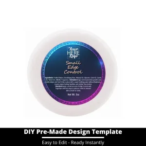 Small Edge Control Top Label Template 75