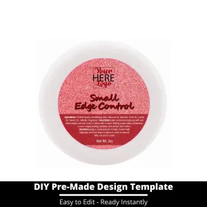 Small Edge Control Top Label Template 93