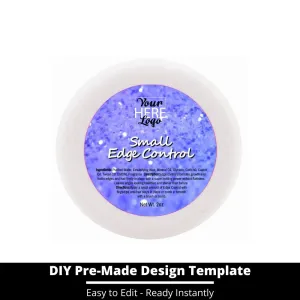 Small Edge Control Top Label Template 97