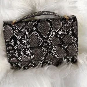 Snake Print Clutch