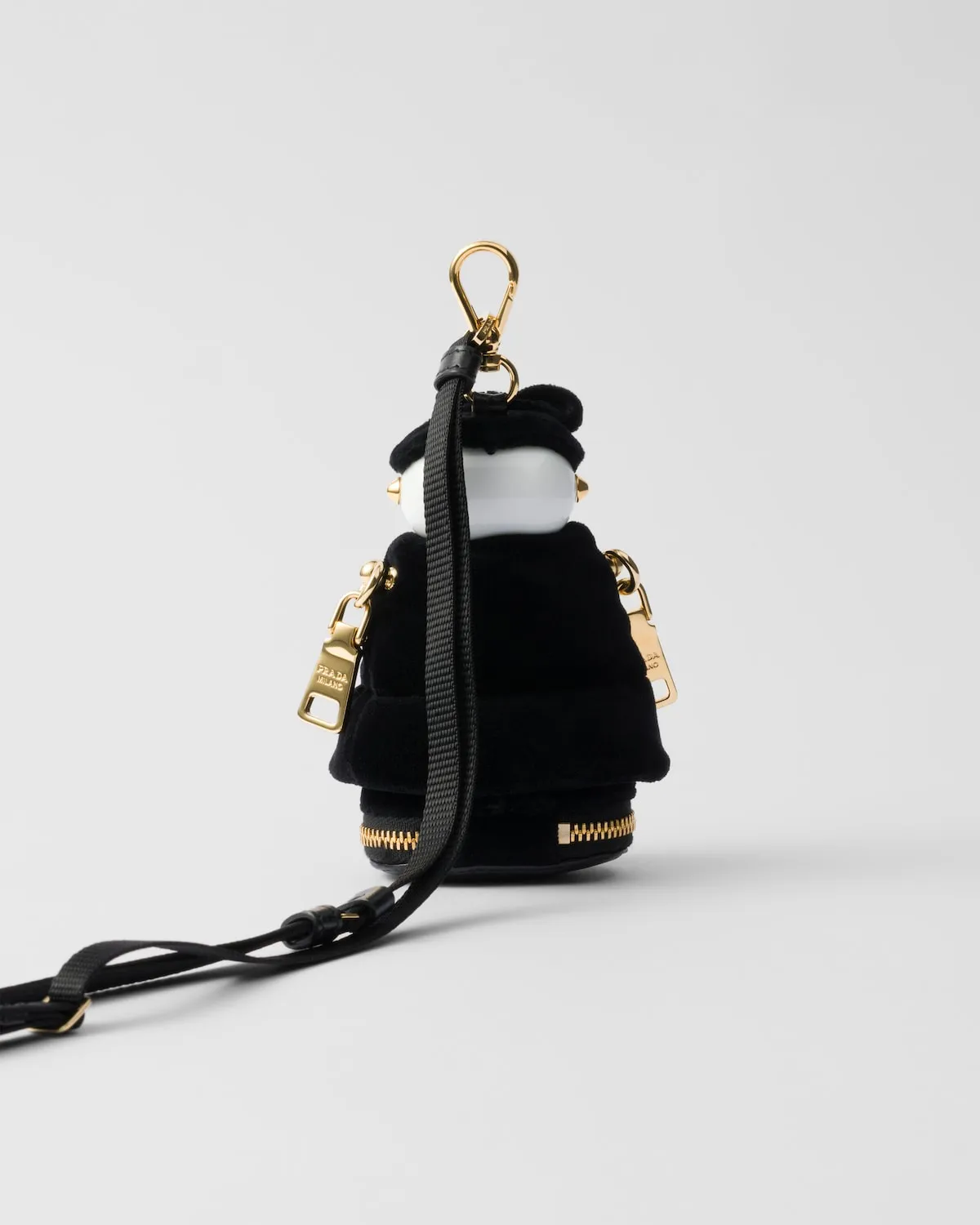 Soft Robot Velvet Bag Charm With Shoulder Strap