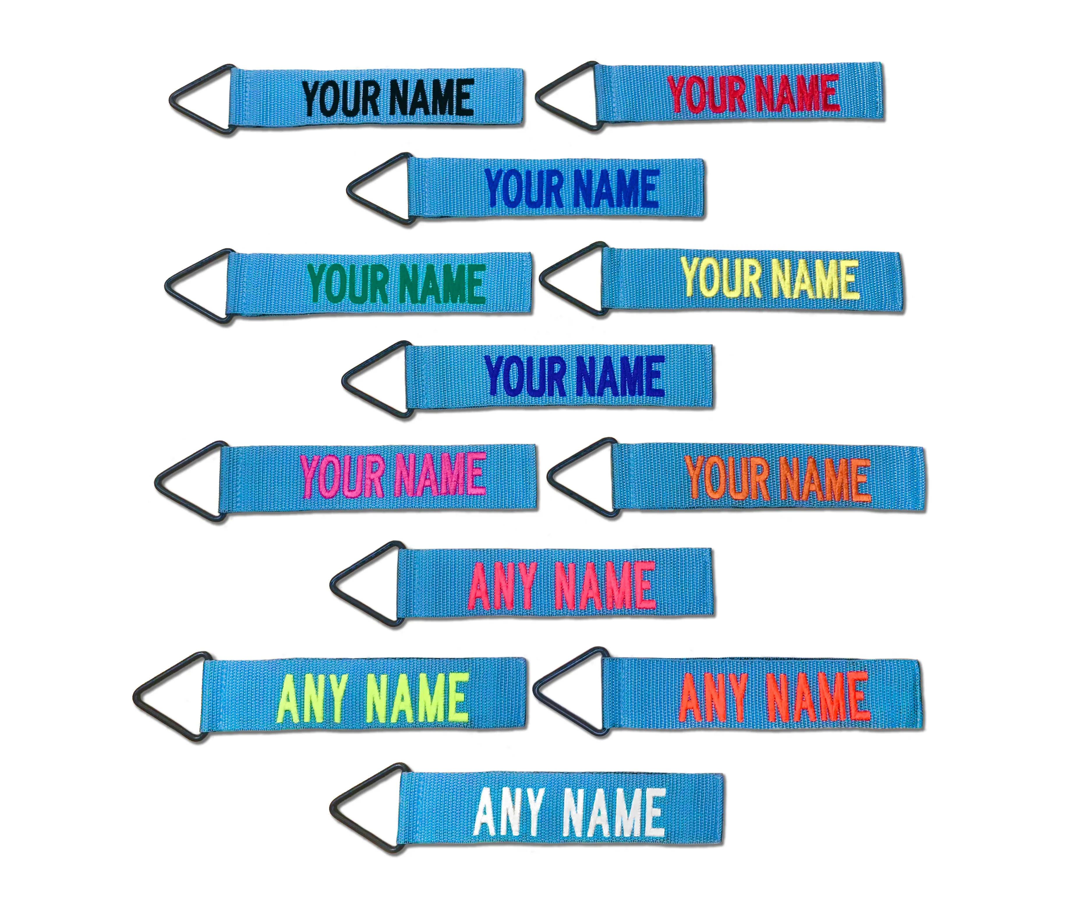 Split Text Tags - Sky Blue Tags
