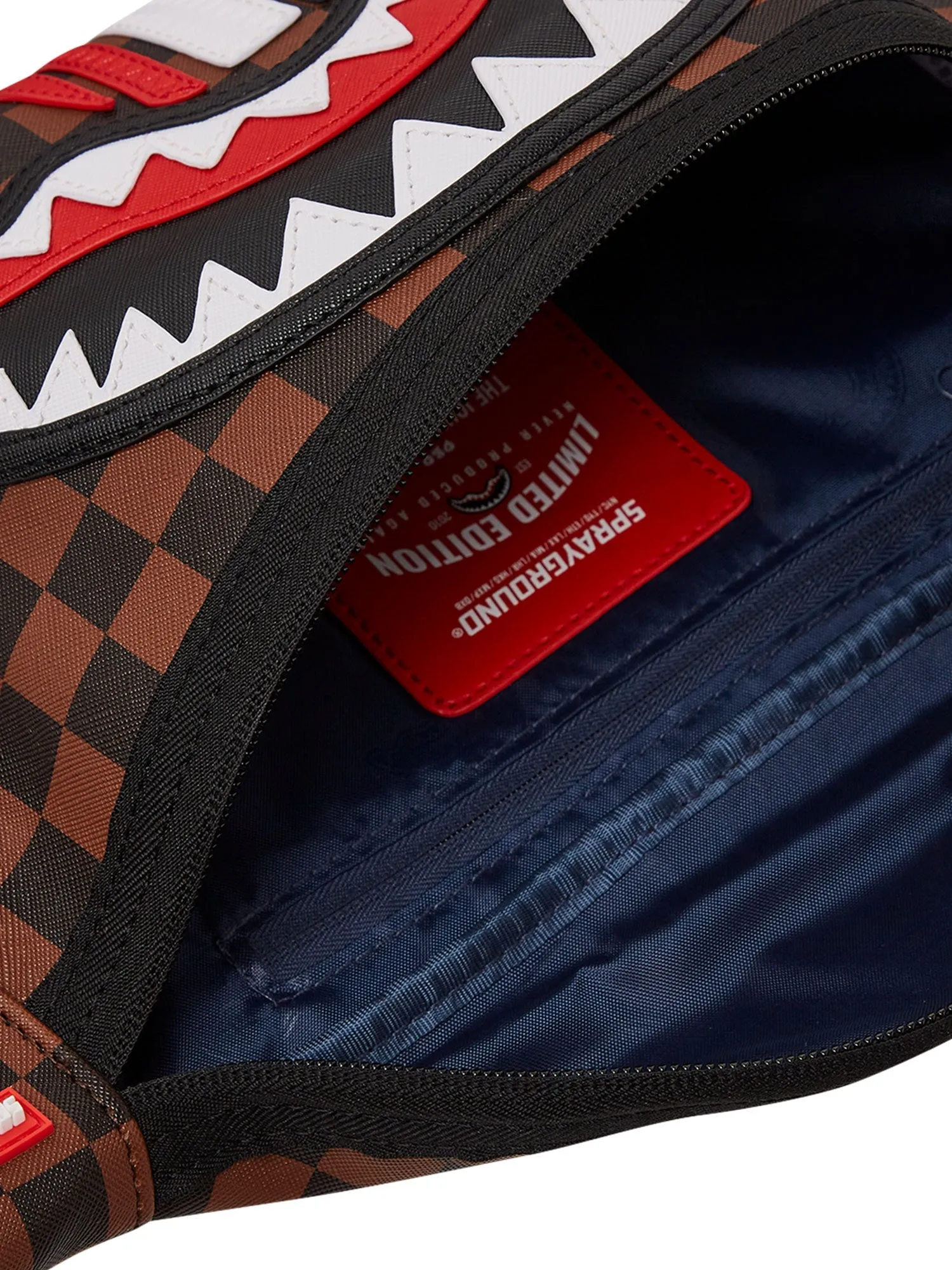 SprayGround B7488 Machine Franchise Crossbody Bag Black/Tan