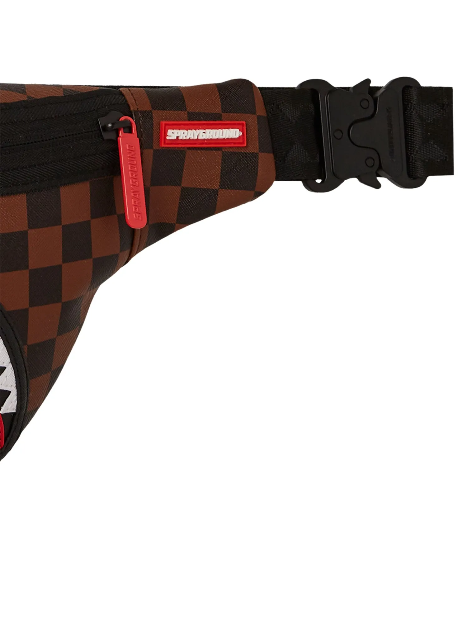 SprayGround B7488 Machine Franchise Crossbody Bag Black/Tan