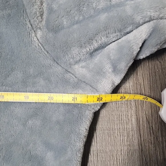 Spyder Silvery Light Gray Osito Silken Fleece Full Zip Jacket Womens Size Large