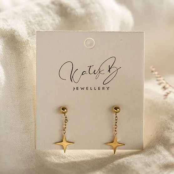 Star Drop Earrings