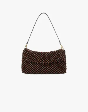 Staud Timmy Shoulder Bag in Dark Brown