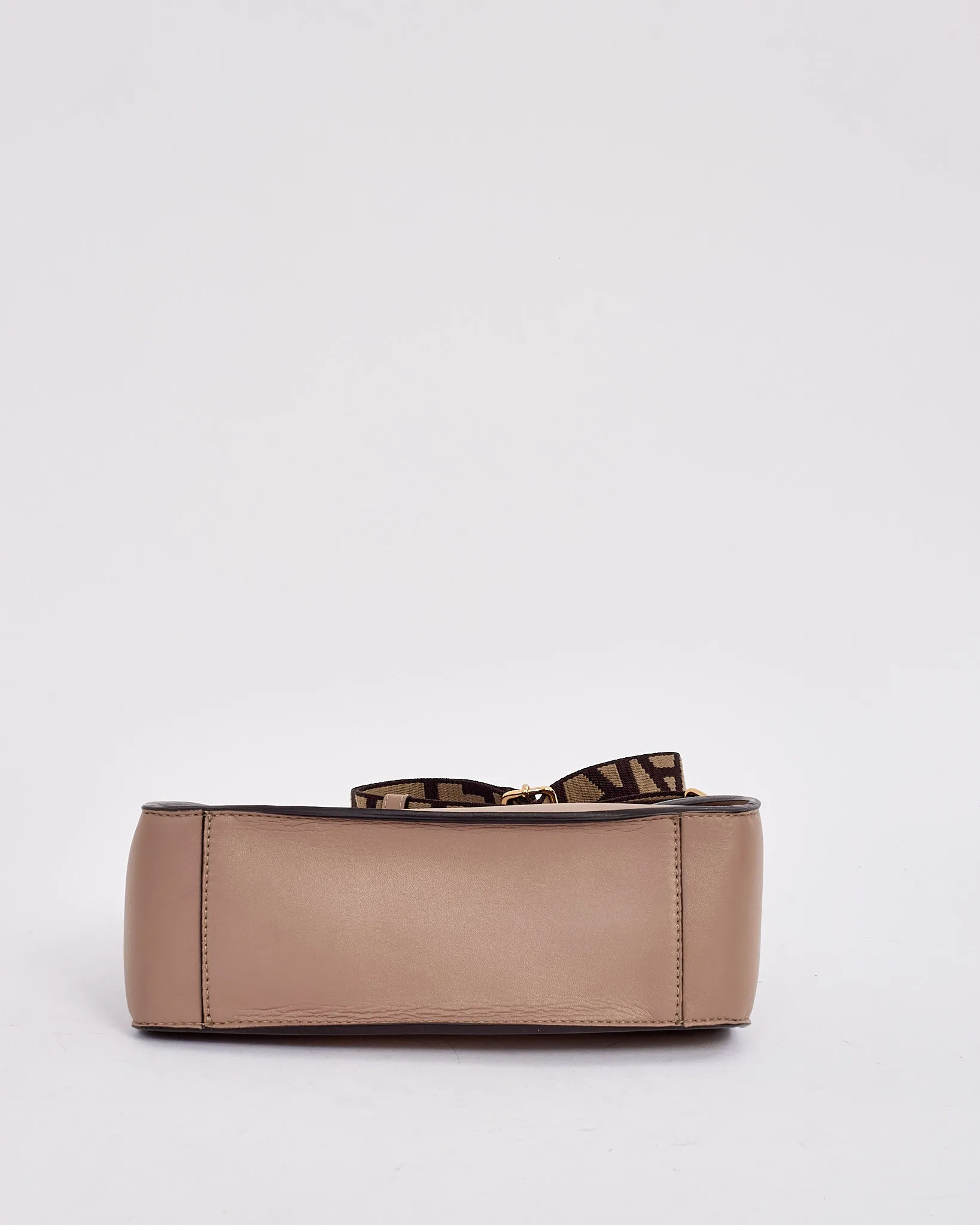 Stella McCartney Taupe Vegan Leather Logo Shoulder bag