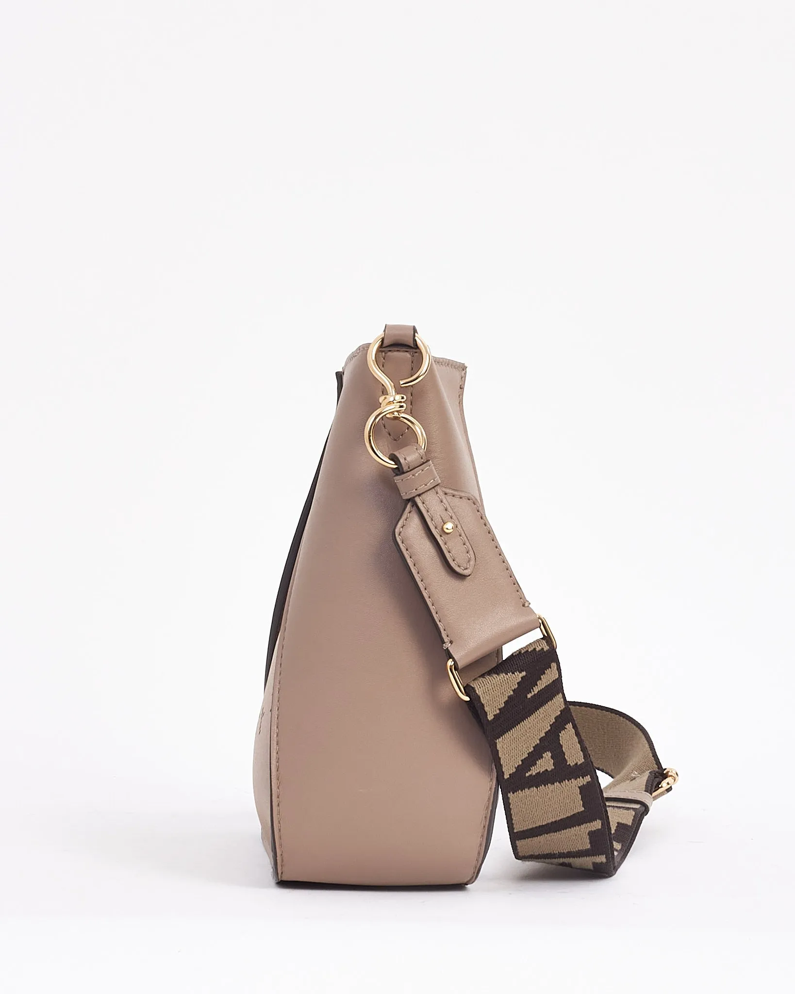 Stella McCartney Taupe Vegan Leather Logo Shoulder bag