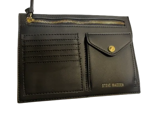Steve Madden Large Black Wallet