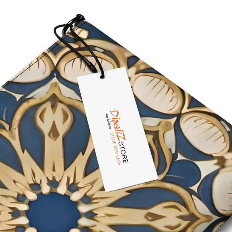 Stunning Mandal Pattern Faux Leather Crossbody Bag