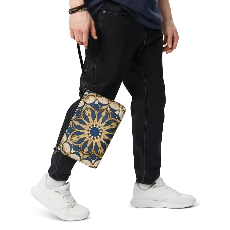Stunning Mandal Pattern Faux Leather Crossbody Bag