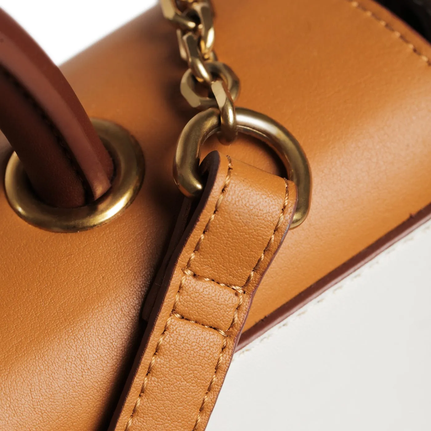 Sunrise Cactus Leather Vegan Crossbody Bag | Chestnut Honey