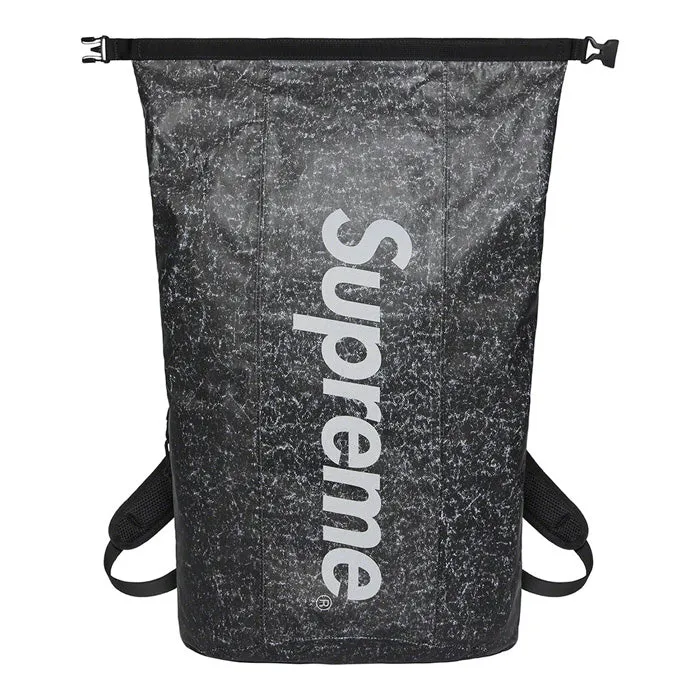 Supreme Waterproof Reflective Speckled Backpack- Black
