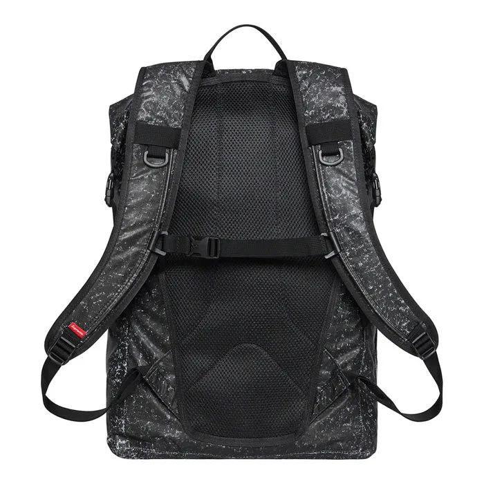 Supreme Waterproof Reflective Speckled Backpack- Black