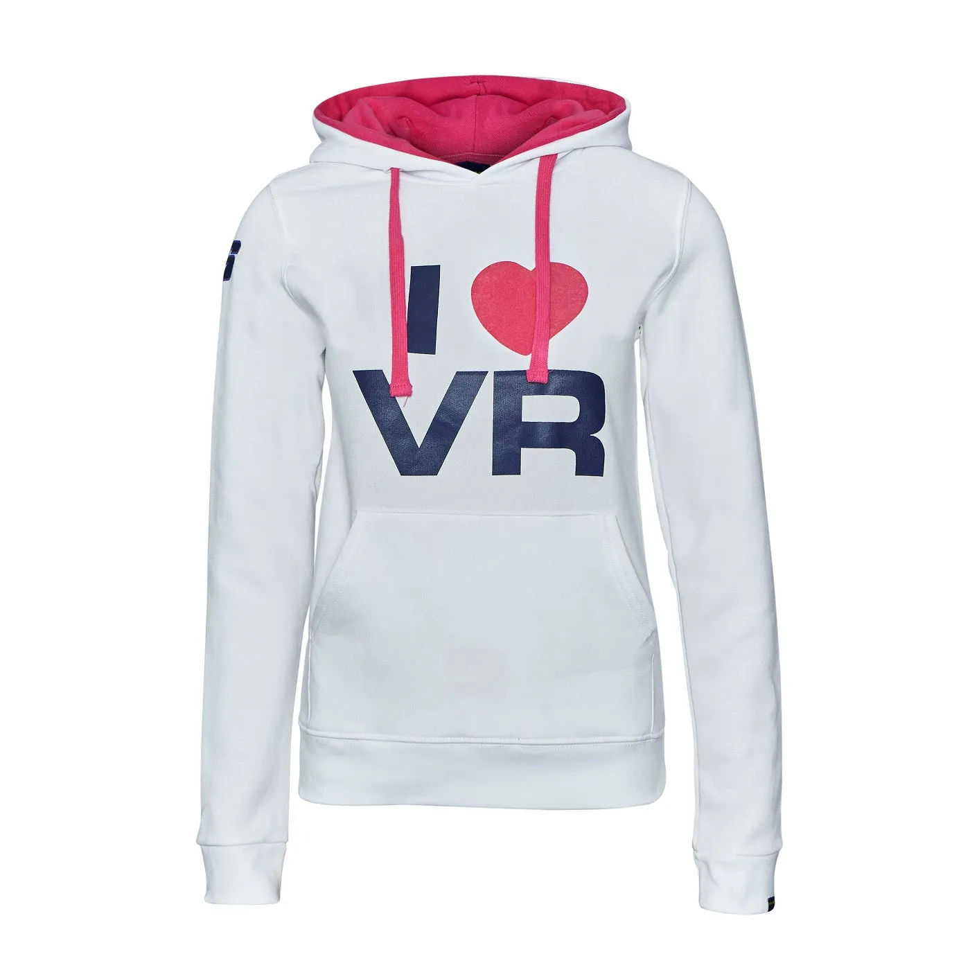 SWEATSHIRT ladies Hoody Bike MotoGP I Love Valentino Rossi NEW! Hoodie White