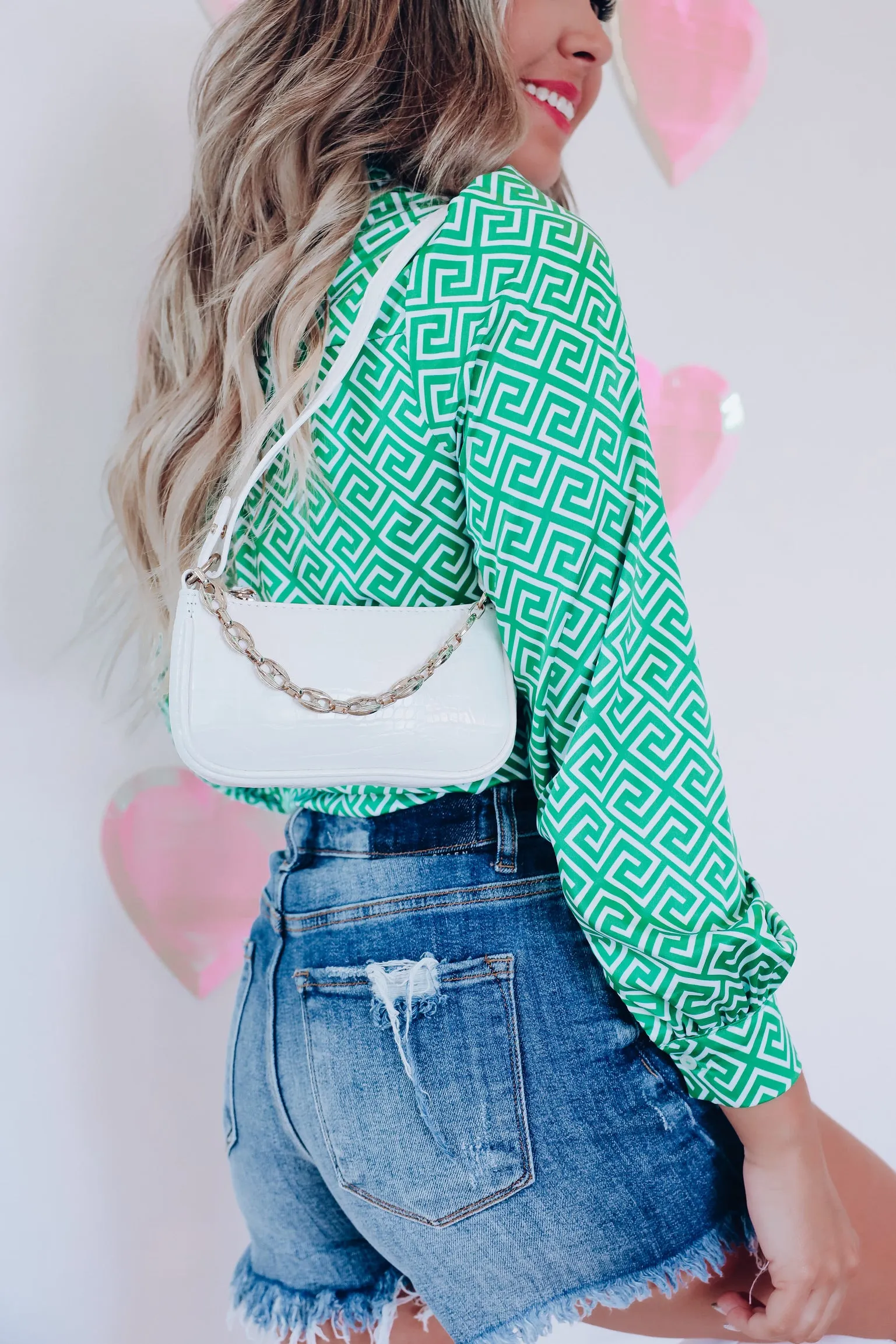 Sweet And Simple Shoulder Bag - White