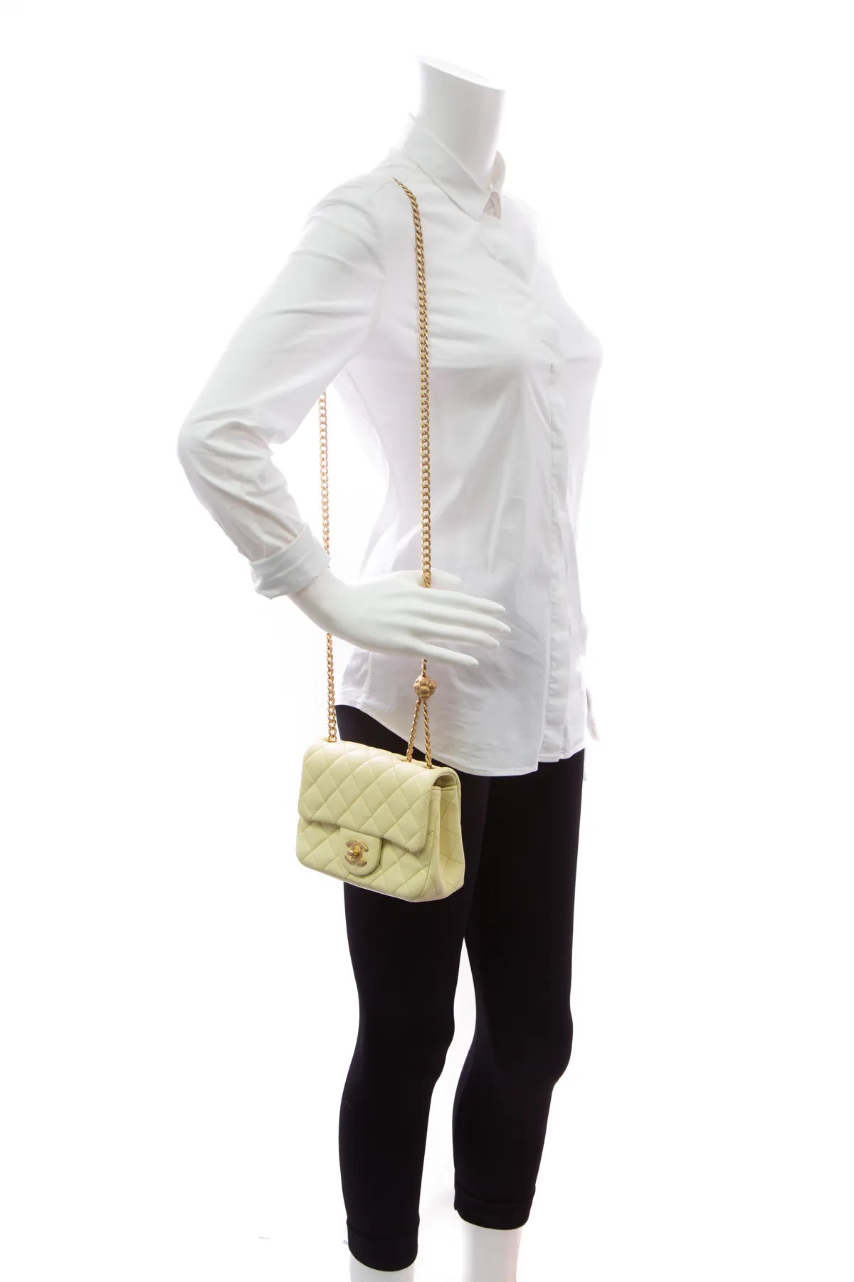 Sweet Camellia Mini Square Flap Bag