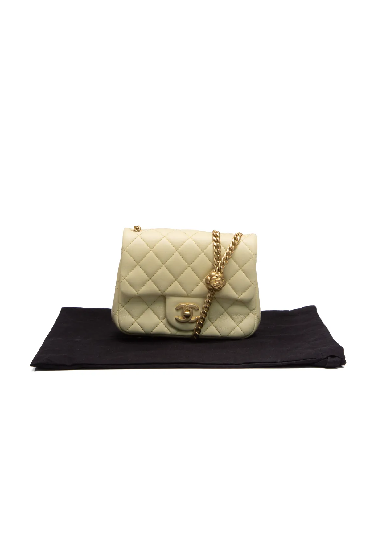 Sweet Camellia Mini Square Flap Bag