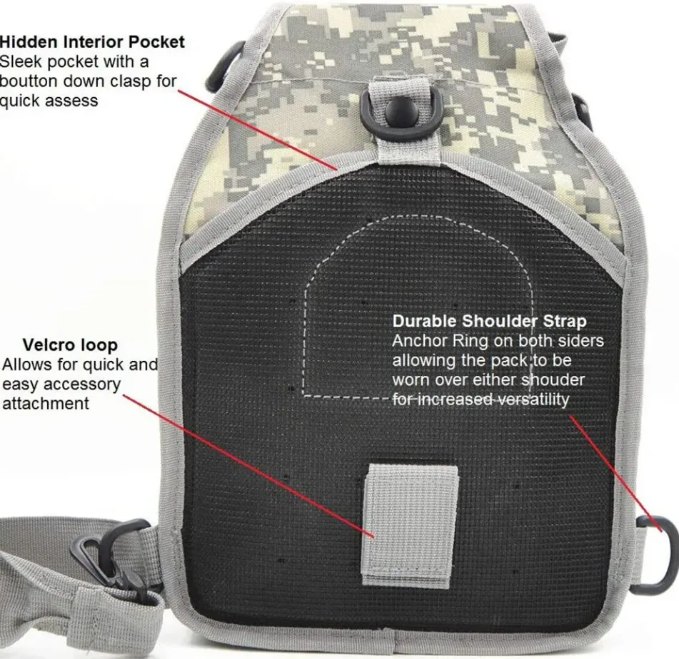 Tactical Military Sling Shoulder Bag - ACU