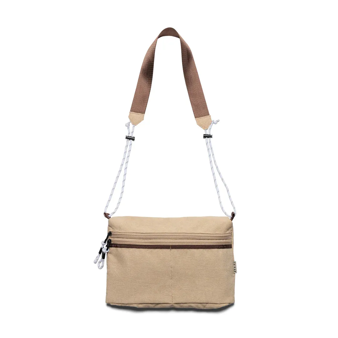Taikan Sacoche Large Bag - Tan Corduroy