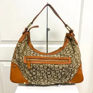Tan and Coffee CK Logo Shoulder Bag (Calvin Klein)