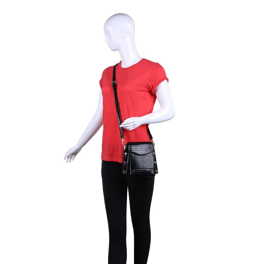 Taylor Croc Crossbody