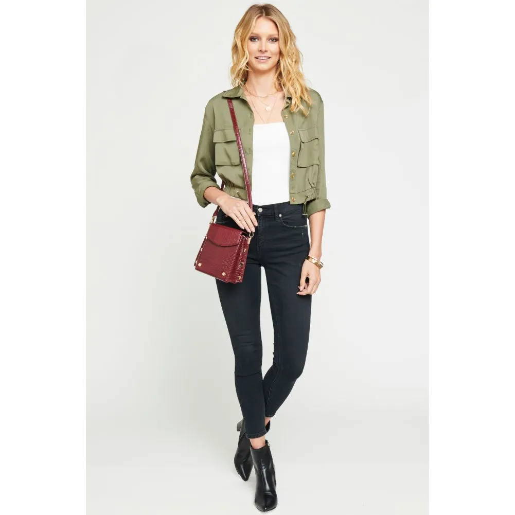 Taylor Croc Crossbody