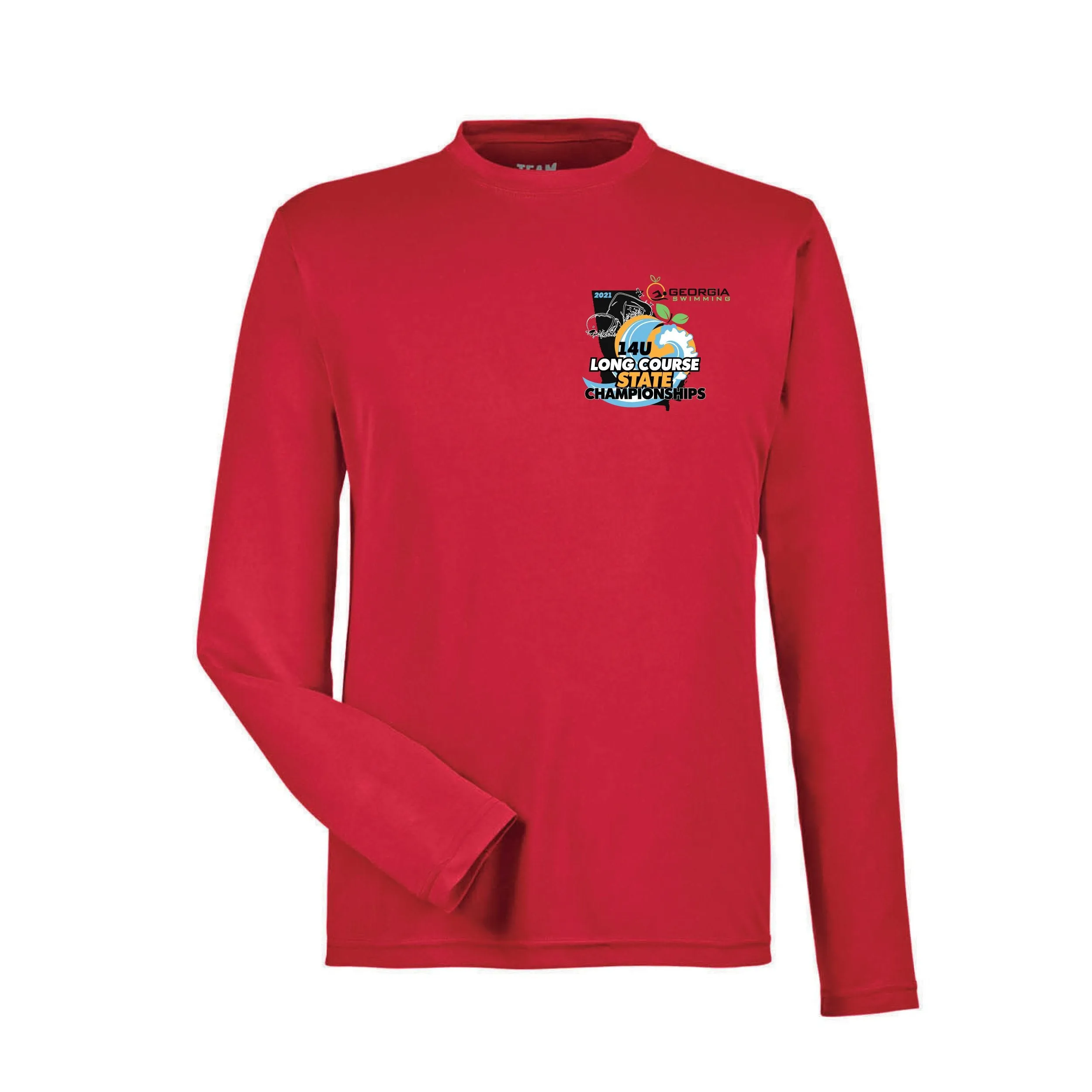 Team 365 Zone Performance Long Sleeve Shirts GA State Swim
