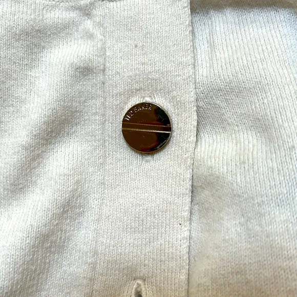 TED BAKER size 2 / US6 cream cardigan w / floral backing in  good condition