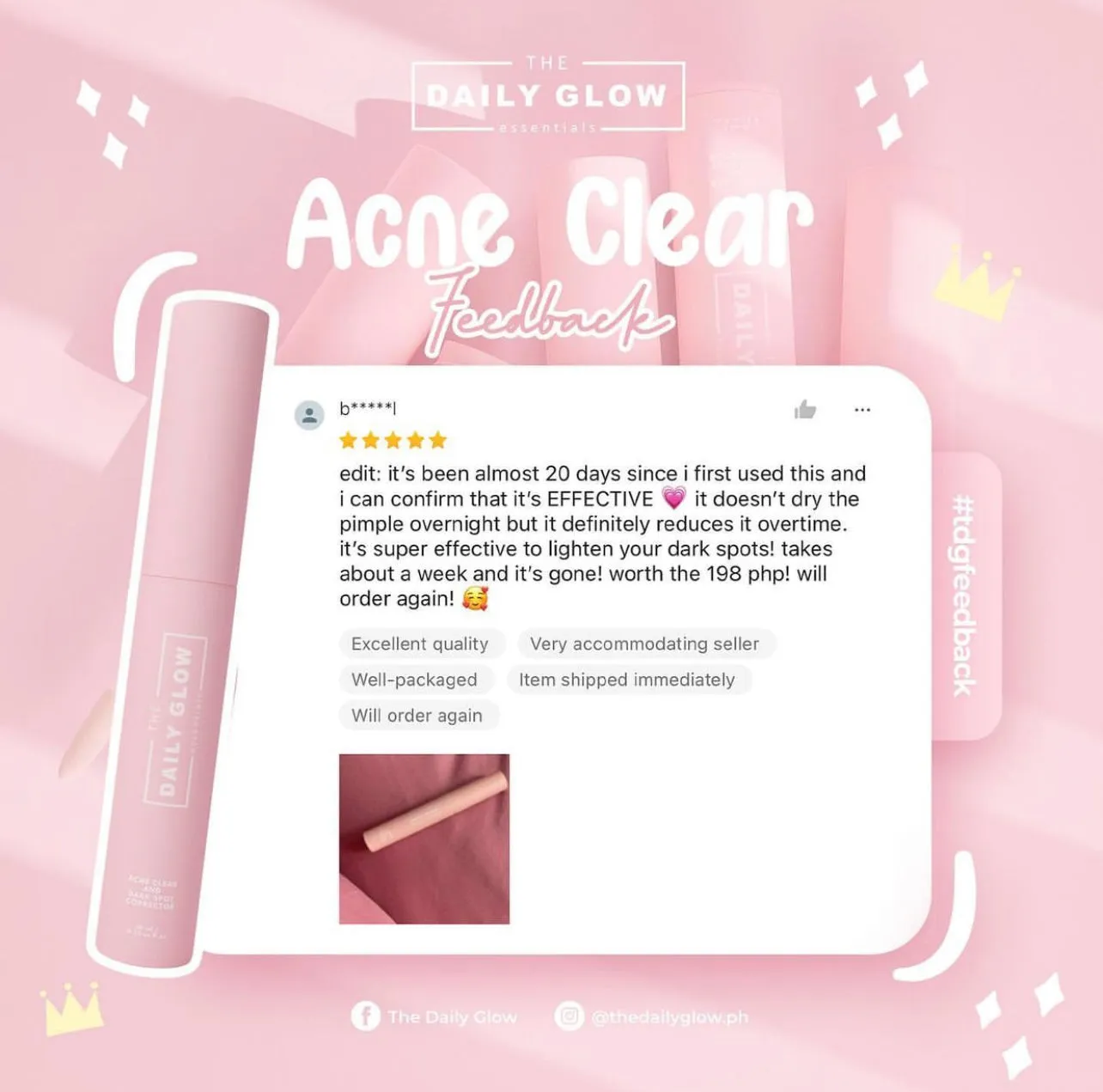 The Daily Glow Acne Clear and Dark Spot Corrector