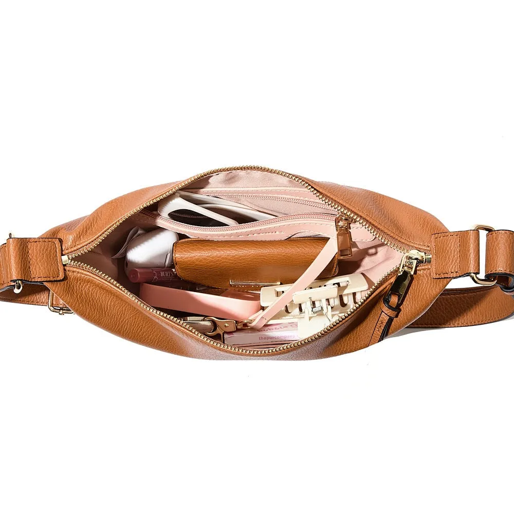 The Eclipse Crossbody Cognac