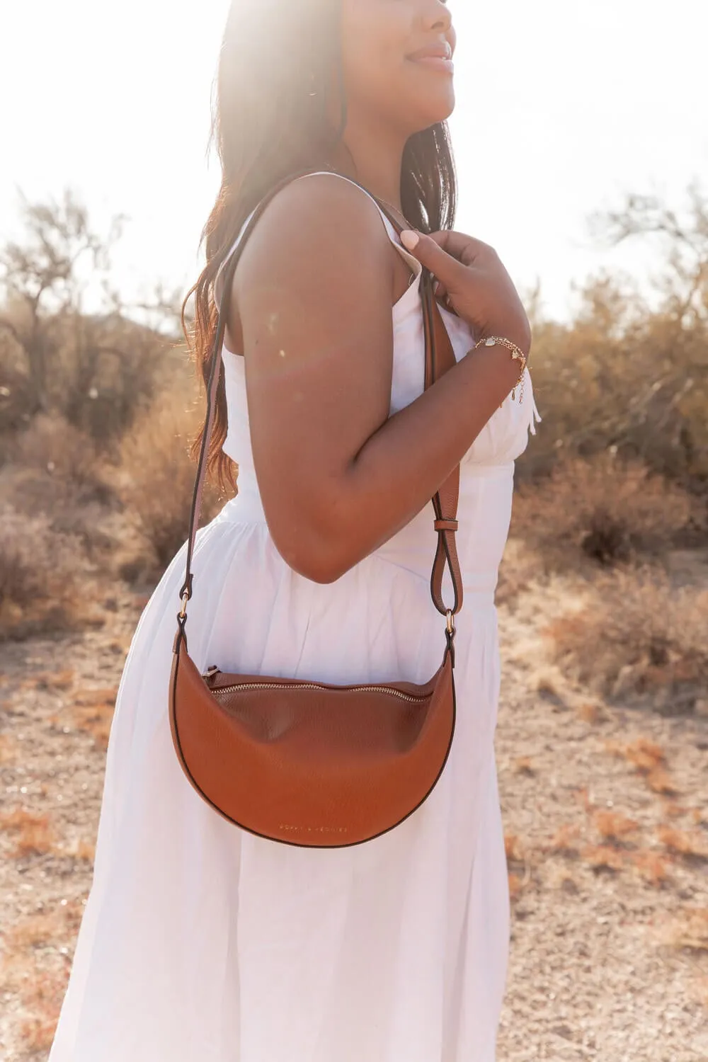 The Eclipse Crossbody Cognac