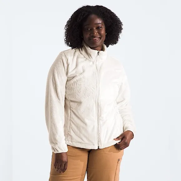 The North Face Women’s Osito Teddy Fleece Jacket White Dune - Small