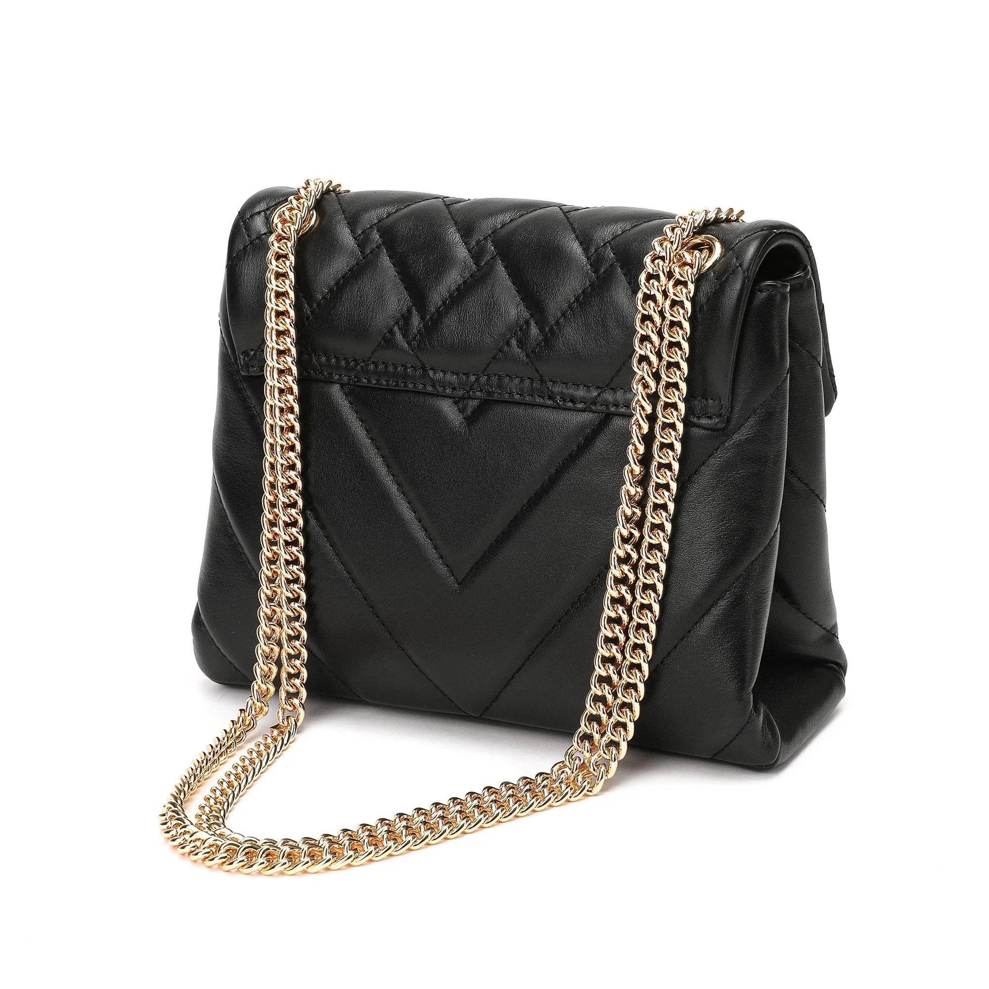 Tiffany & Fred Quilted Sheepskin Tassel Crossbody