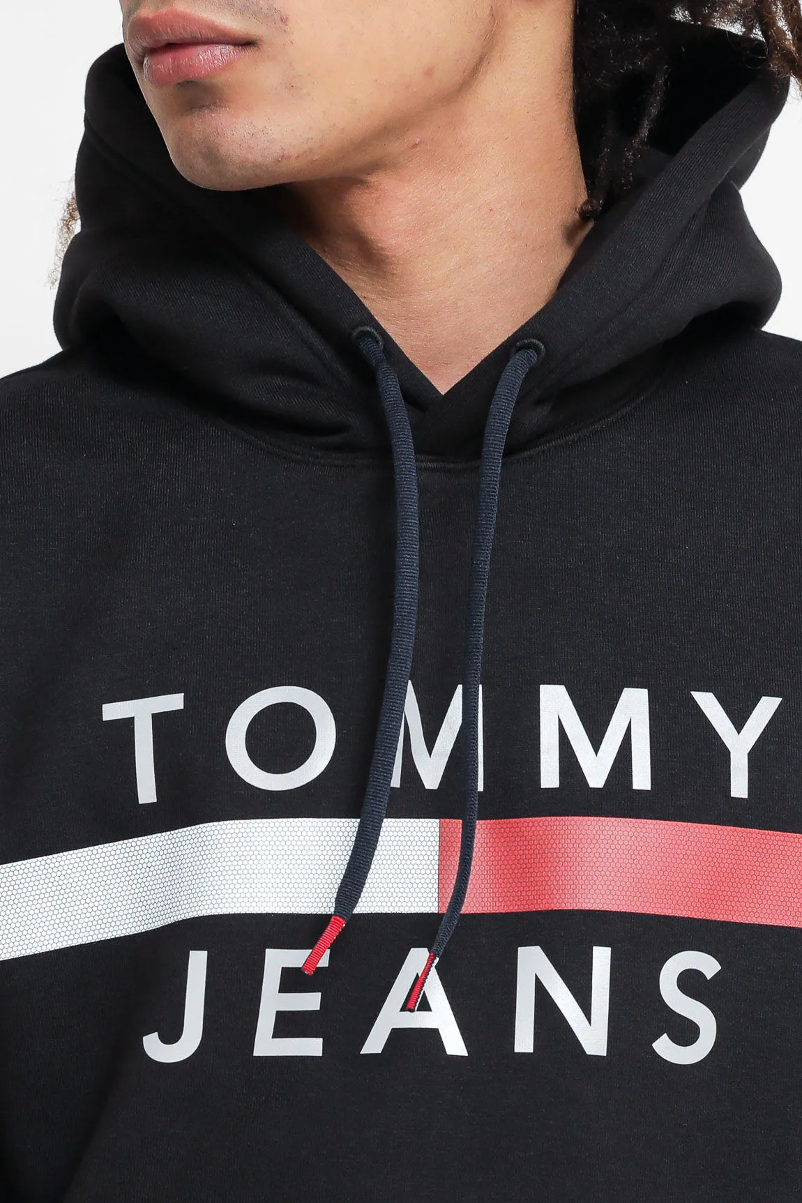 TJM Reflective Flag Hoodie - Black