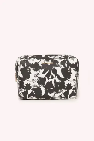 TOILETRY BAG- BLACK HIBISCUS