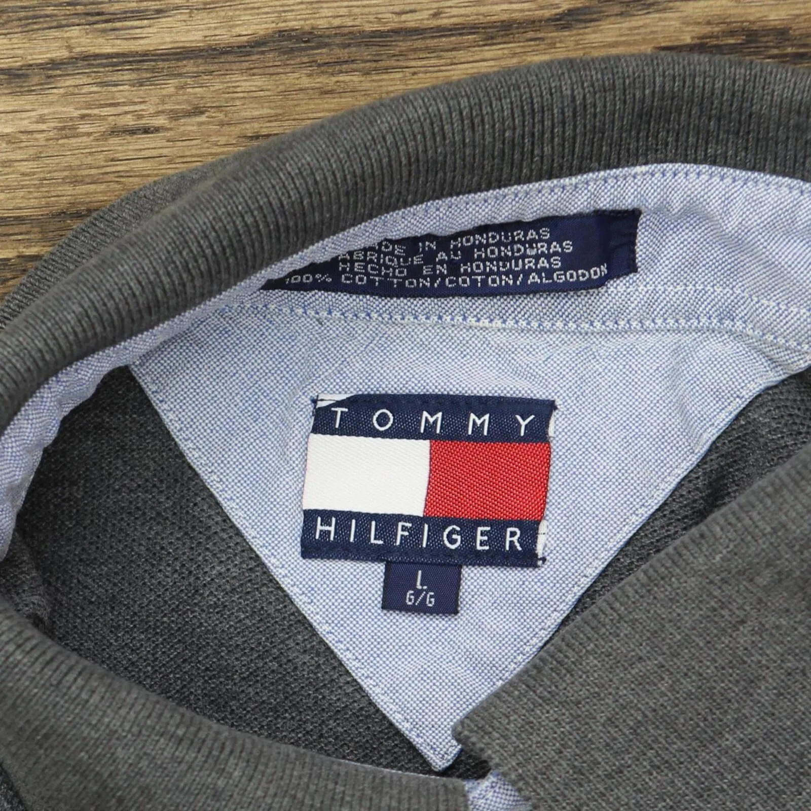 Tommy Hilfiger Mens Pique Polo Shirt 1667900e501526 Gray L